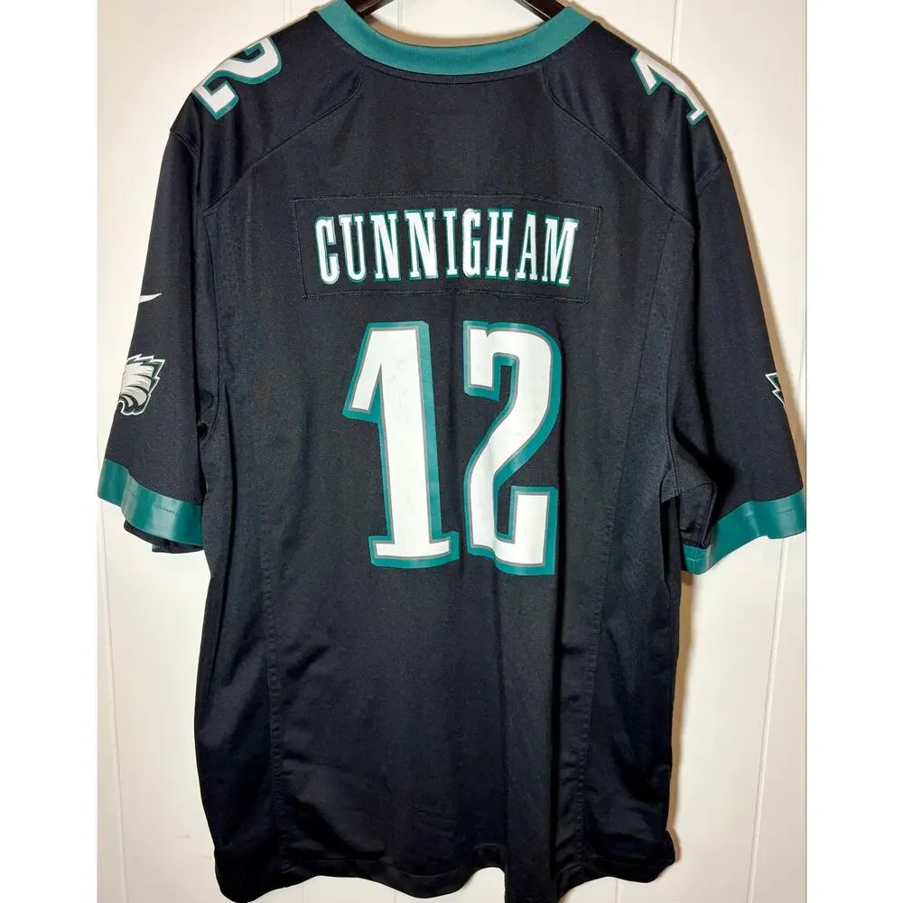 Philadelphia Eagles Randall Cunningham #12 Black Nike Engineered Jersey Sz XXL